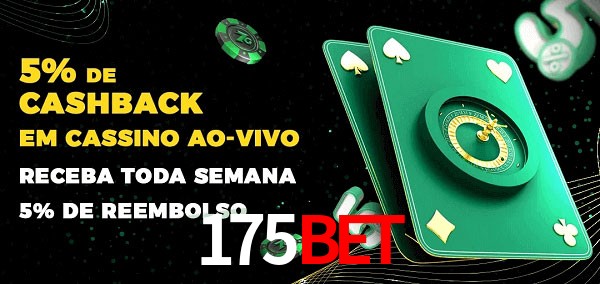 Promoções do cassino ao Vivo 175bet